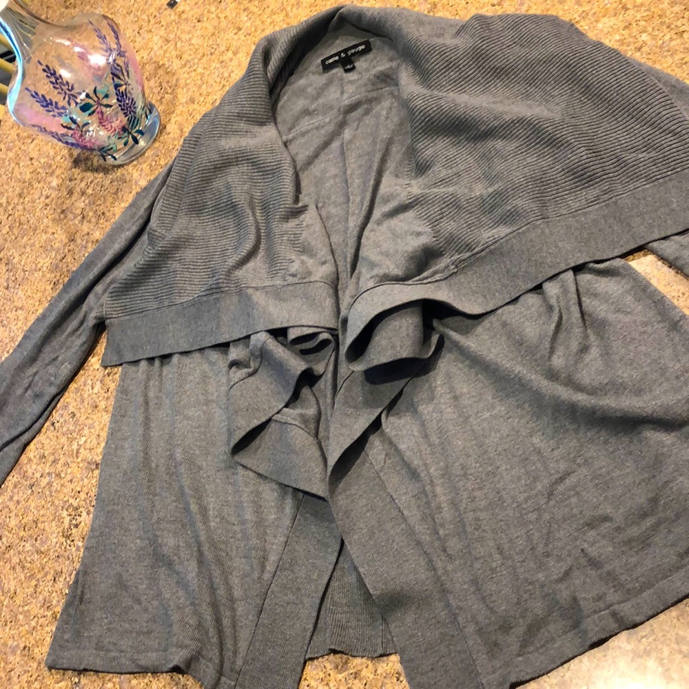 Cable & Gauge Gray Sweater Size Small